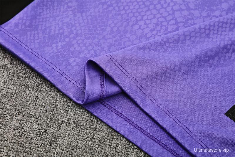 25/26 Barcelona Purple Joint Edition Half Zipper Jacket+Long Pants