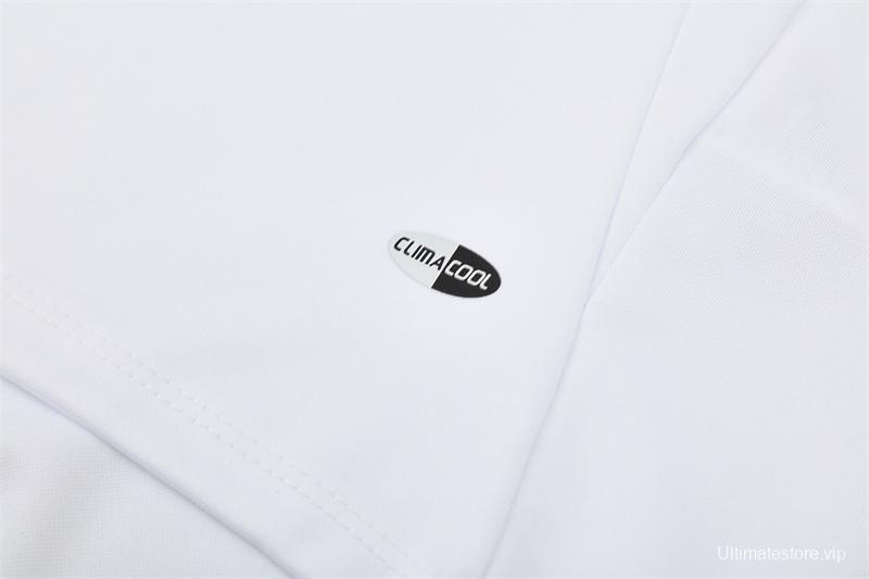 Retro 04/05 AC Milan White Half Zipper Jacket+Long Pants