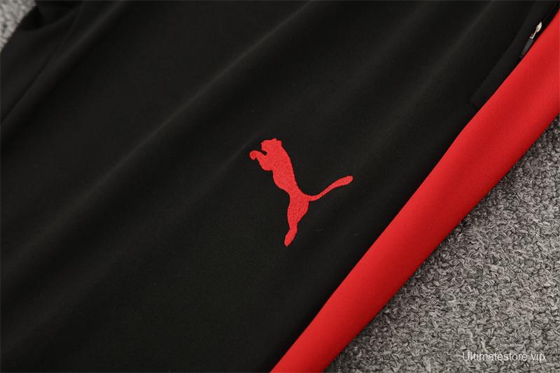 25/26 Portugal Red Half Zipper Jacket+Long Pants