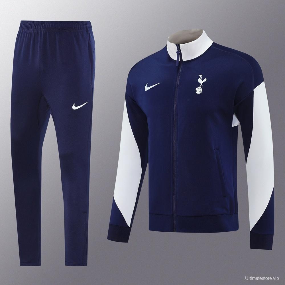 2025 NIKE Black/WHITE Full Zipper Jacket + Long Pants