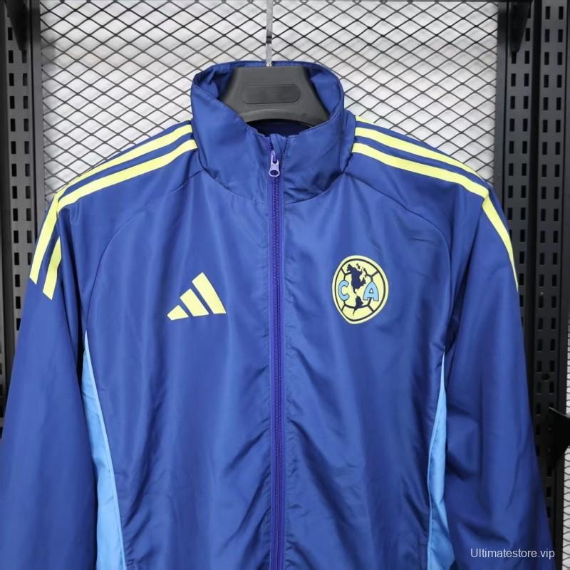 25/26 Club America Blue Windbreaker (with Inner Lining)