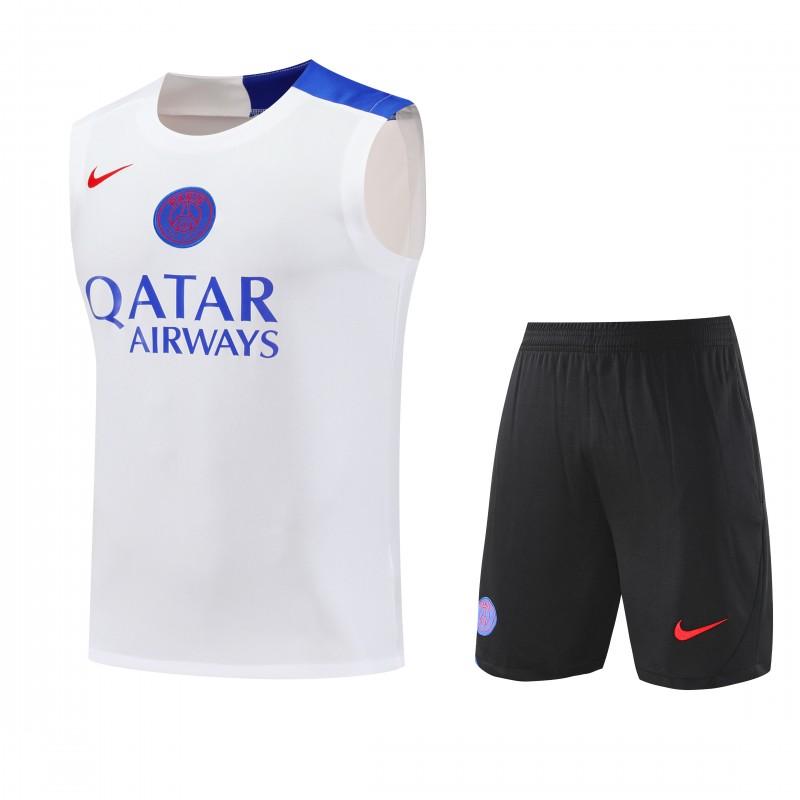 25/26 PSG White Vest Jersey+Shorts
