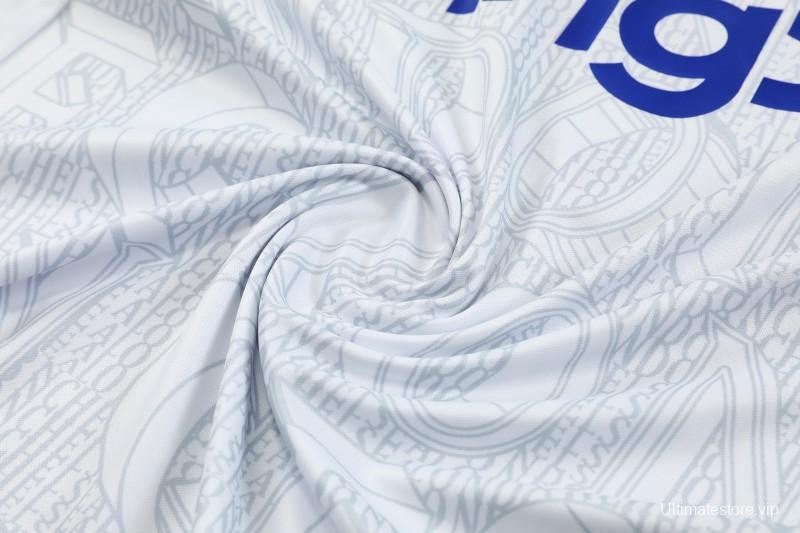 25/26 Chelsea White Short Sleeve Jersey+Shorts