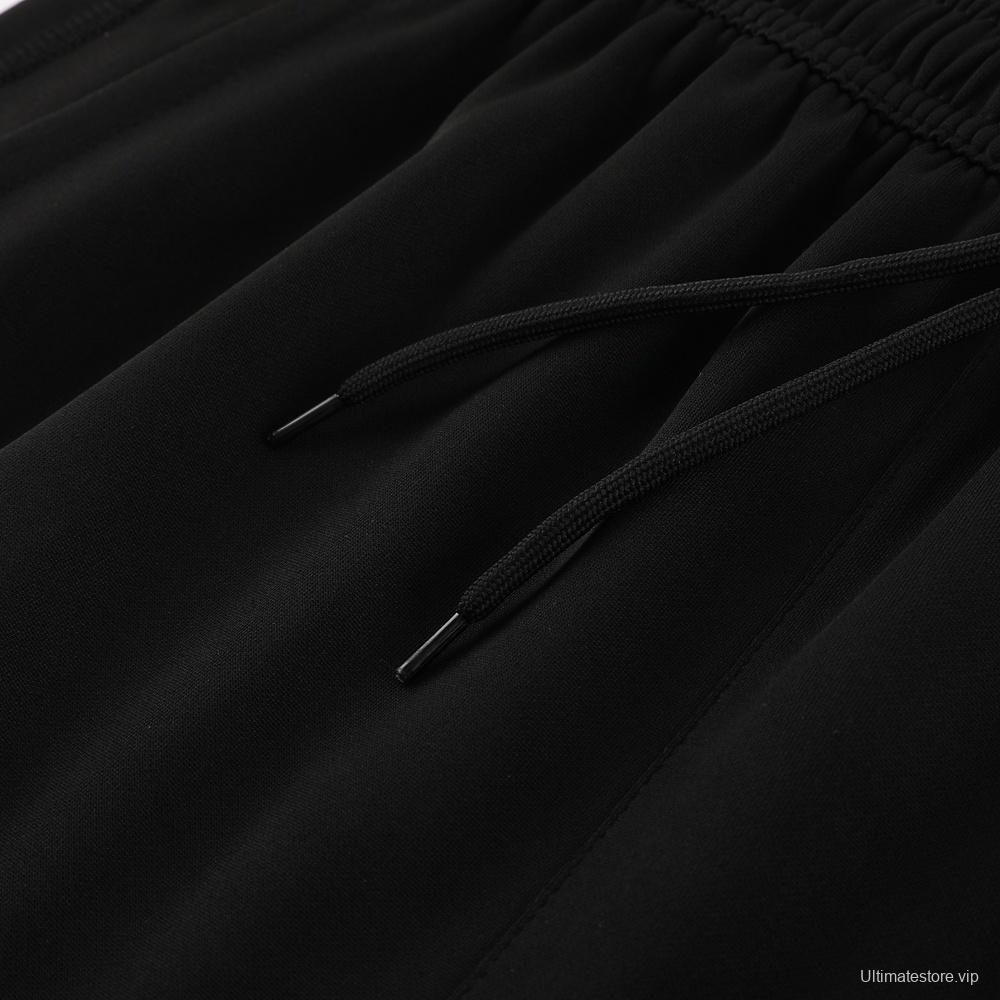 25/26 Manchester United Black Half Zipper Jacket+Long Pants