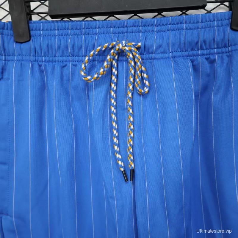 25/26 Real Madrid Blue with White Pinstripes Shorts