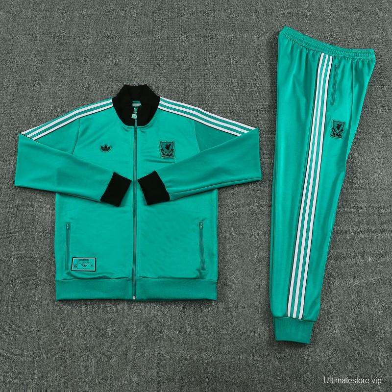 25/26 Liverpool Green Full Zipper Jacket +Long Pants