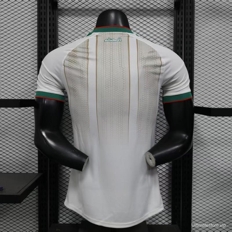 Player Version 2025 Algeria Home White Jersey