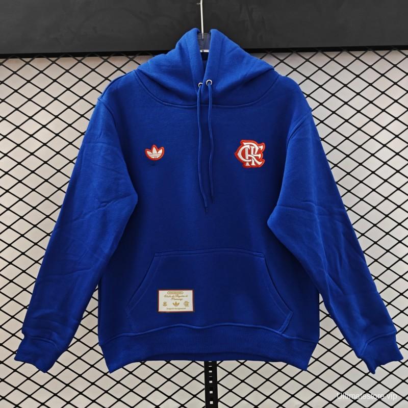 25/26 Flamengo Retro Embroidered Logo Hoodie 9 Colors