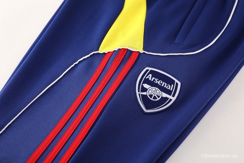 25/26 Arsenal FC Royal Blue Full zipper Jacket Tracksuit+ long pants