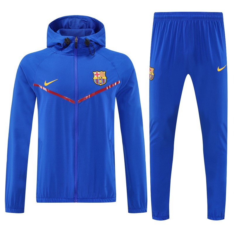 25/26 Barcelona Royal Blue Full zipper Jacket Tracksuit+ long pants
