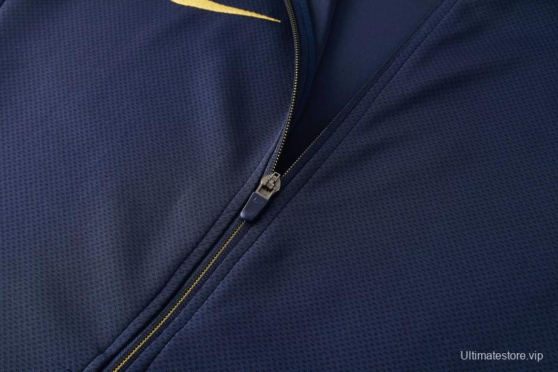 2026 NIKE Navy Full Zipper Jacket + Long Pants