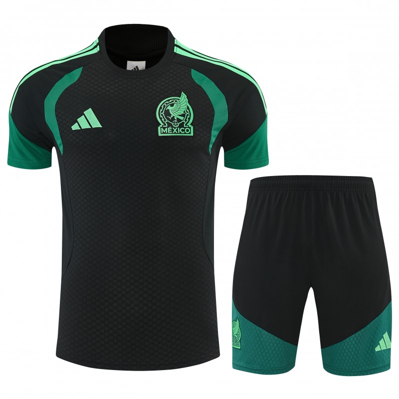 26/27 Mexico Black Short Sleeve+Soccer Shorts