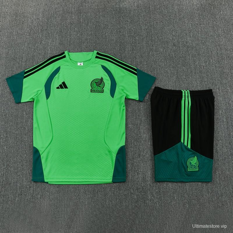 26/27 Mexico Green Short Sleeve+Soccer Shorts