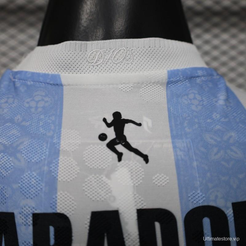 Player Version 2026 Argentina Home Light Blue & White Vertical Stripe Special Edition Jersey
