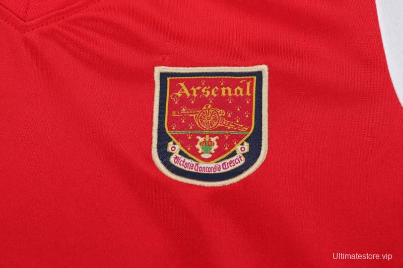 Retro 01/02 Kids Arsenal Red & White Home Jersey