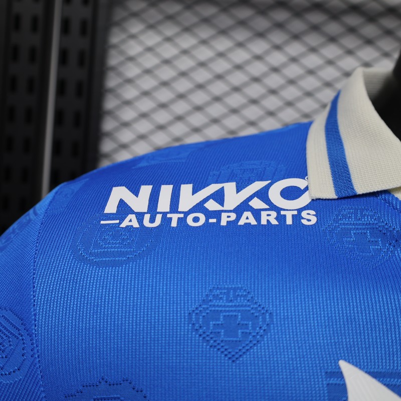 Player Version 26/27 Cruz Azul Home  Long Sleeve Blue Jersey