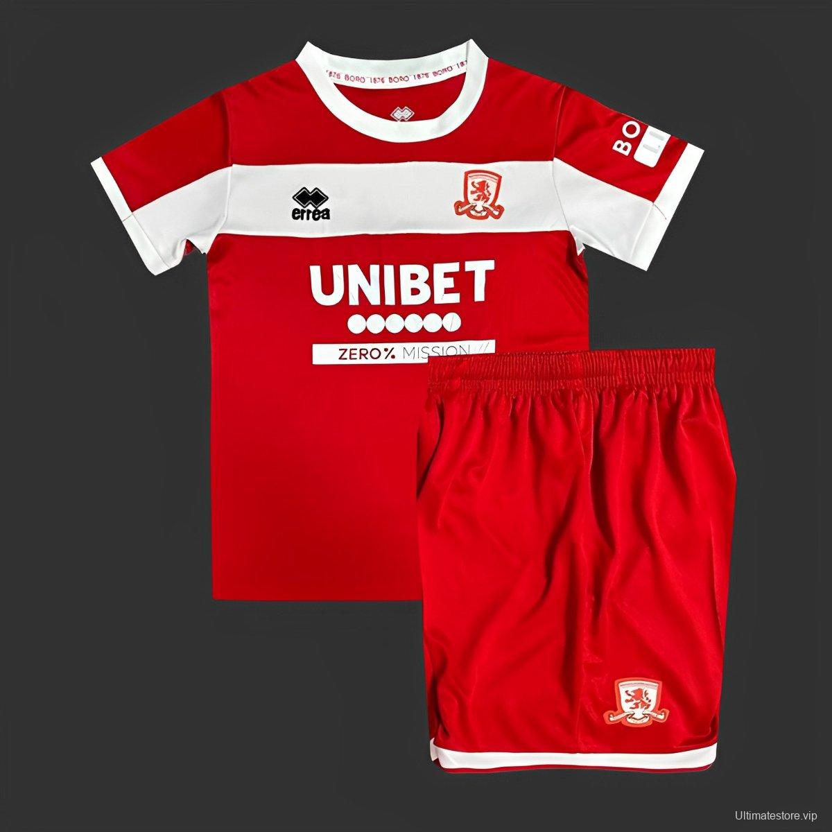 24/25 Kids Middlesbrough Home Jersey