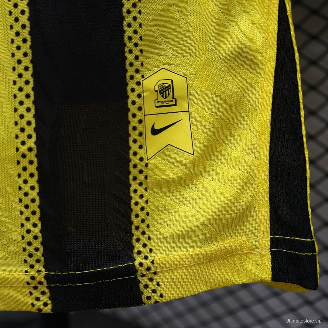 Player Version 24/25 Al-Ittihad Home Jersey