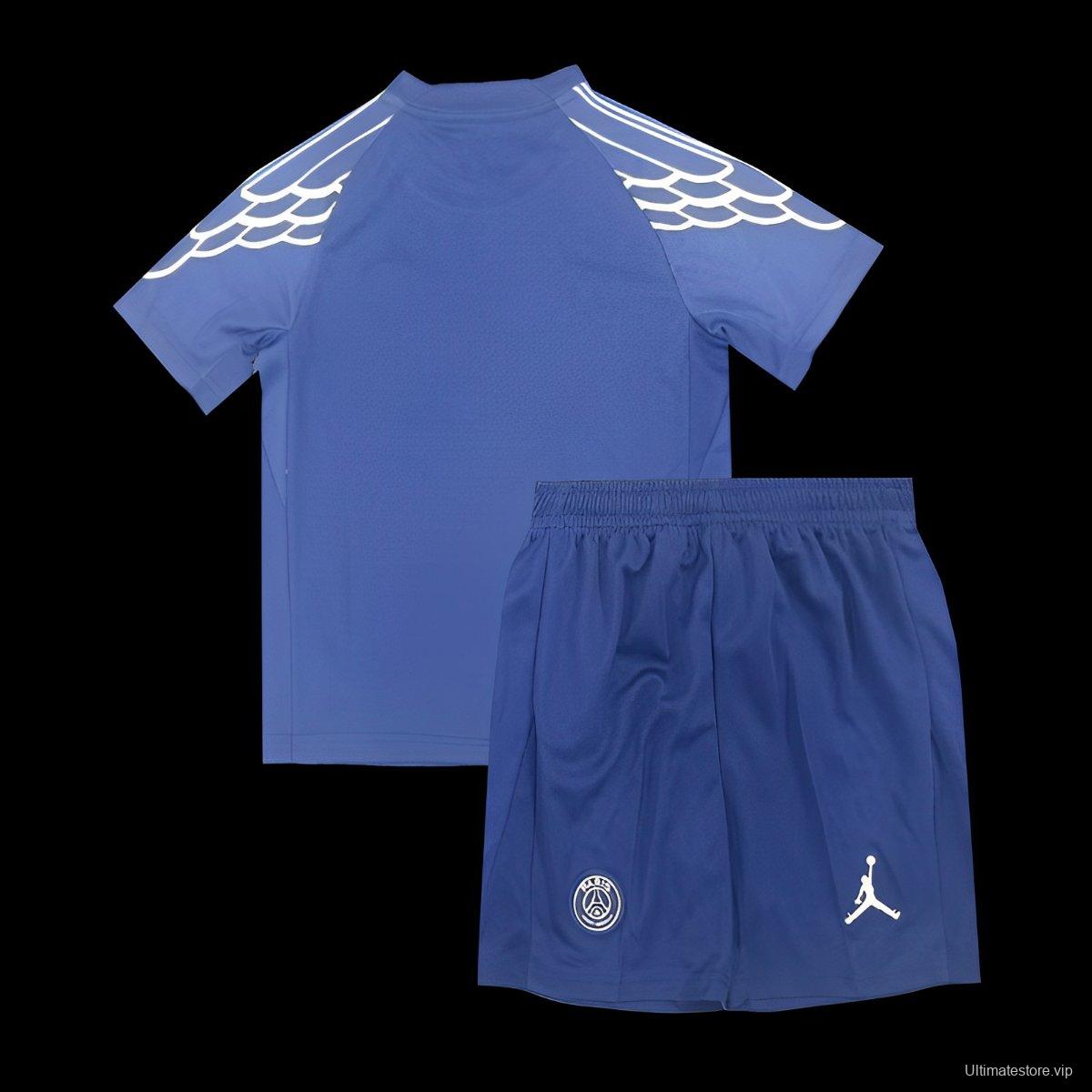 24/25 Kids PSG Forth Blue Jersey