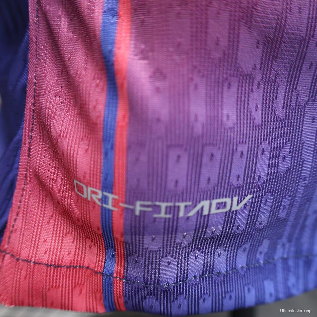 Player Version 25/26 Barcelona Home Long Sleeve Jersey