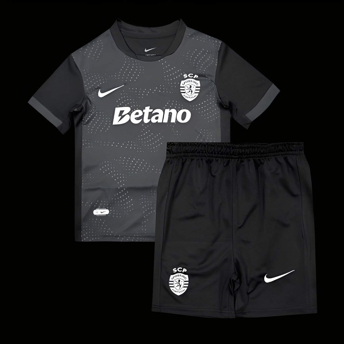 25/26 Kids Sporting Lisbon Forth Black Jersey