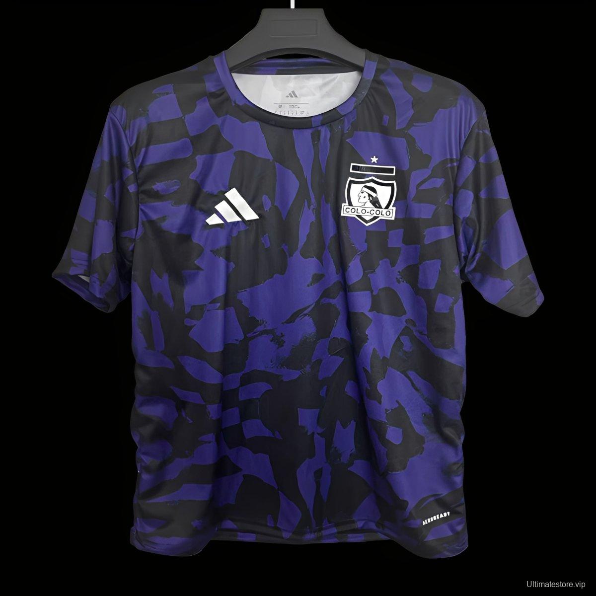 25/26 Colo-Colo Purple with Camouflage Pattern Pre-Match Jersey