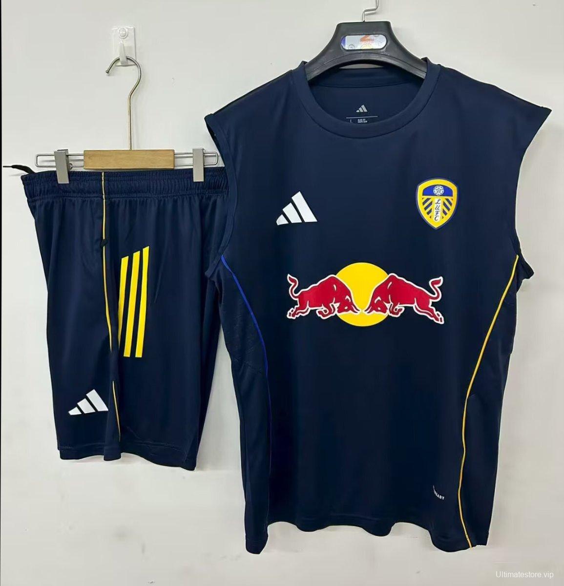 25/26 Leeds United Vest Jersey Royal Blue+ Shorts