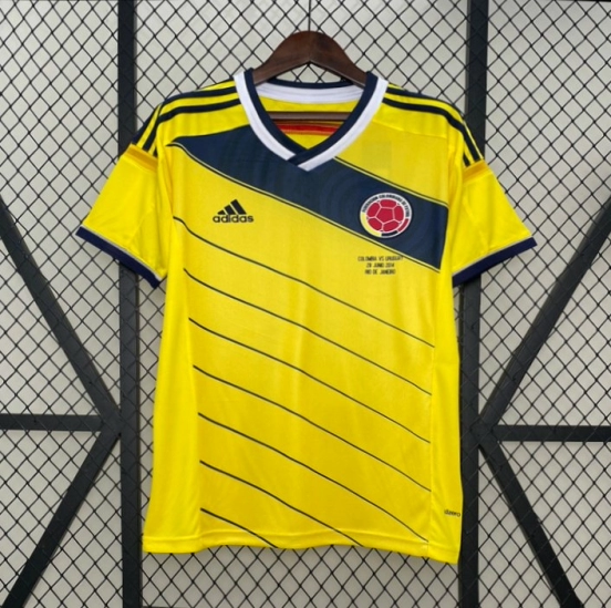 Retro 2014 Colombia Home Jersey