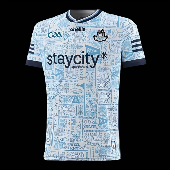 2026 Dublin GAA Sky Blue with Celtic Pattern Jersey