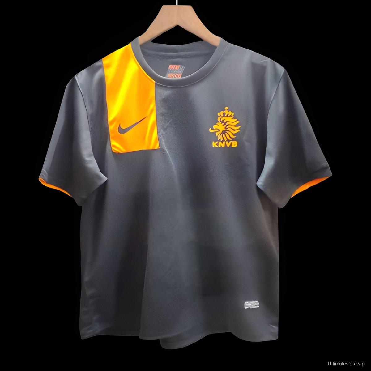 2012 Netherlands Away Black Jersey