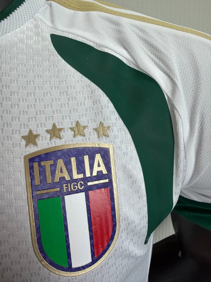 Player Version 2026 Italy White Training Pre-Match Jersey