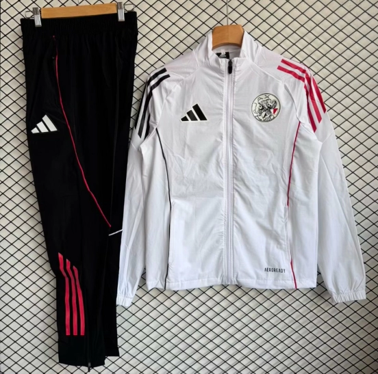 25/26 Mexico National Team White with Pink Full zipper Jacket Tracksuit+ long pants