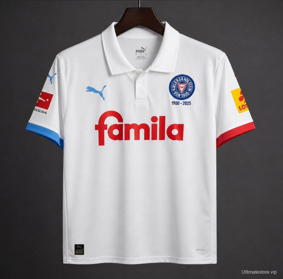 26/27 Holstein Kiel White 125th Anniversary Away Jersey