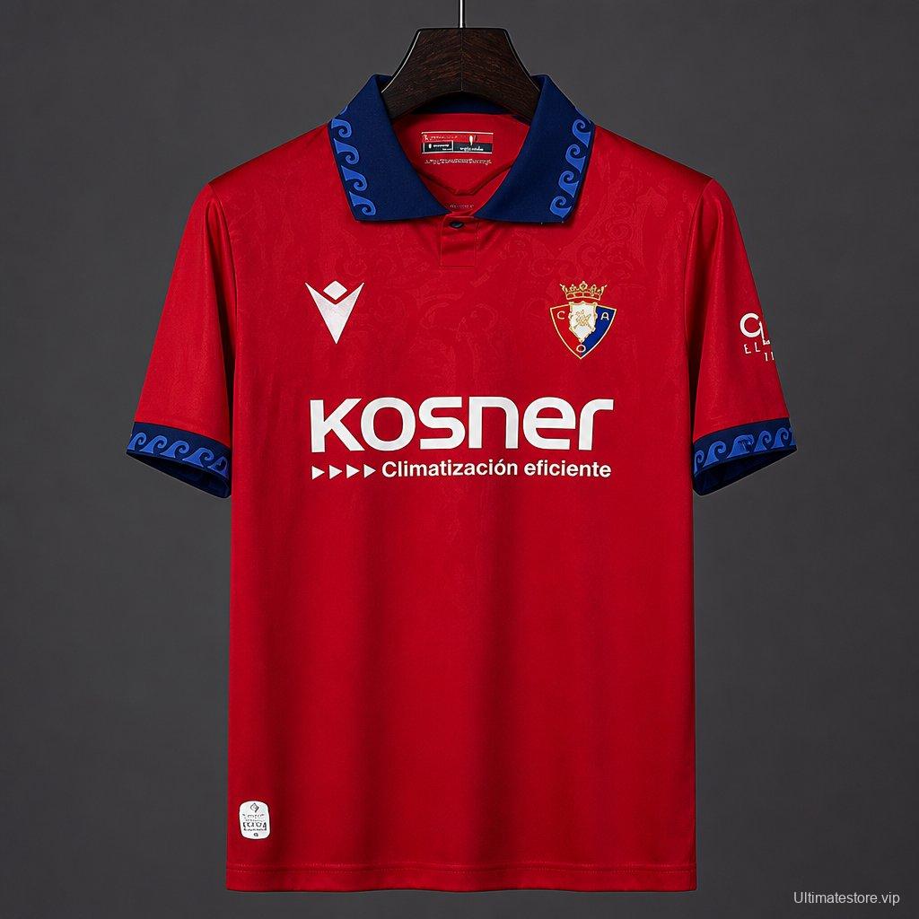 26/27 CA Osa home Red  jersey