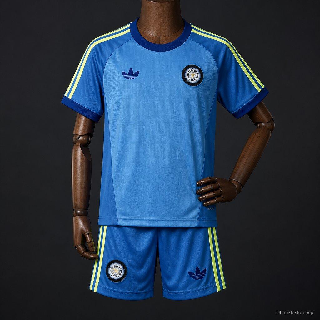 26/27  Kids Leeds United Blue Goalkeeper  Jersey