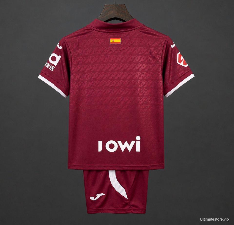 2026 Kids Getafe CF Away Wine Jersey