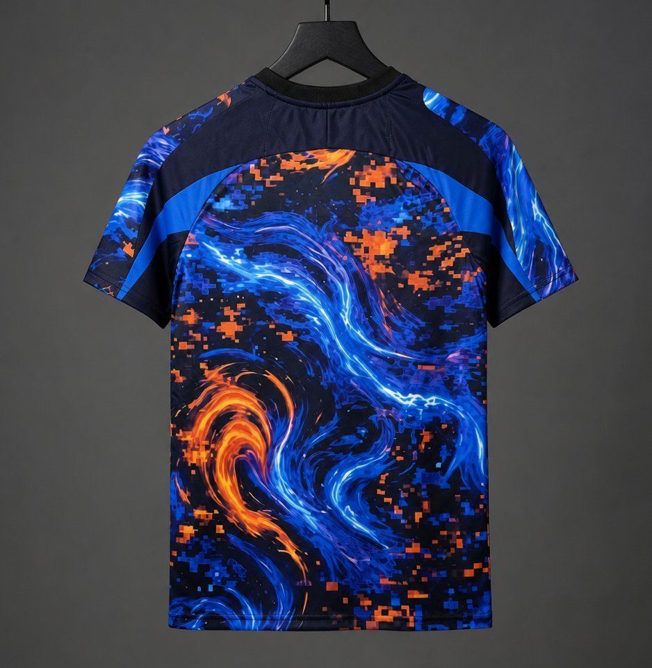 26/27 PSG/Paris Saint-Germain Pre-Match Training Blue/Orange Jersey
