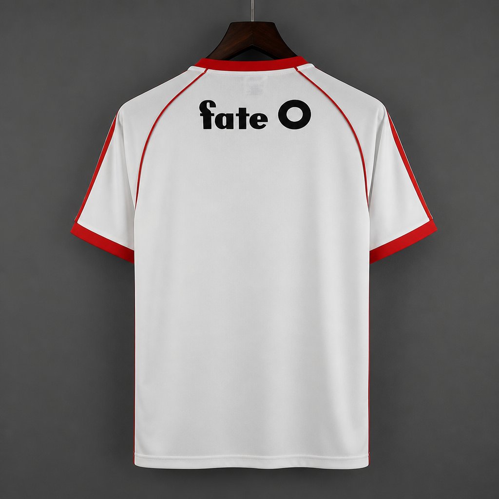 Retro 86/87 River Plate Home White Jersey