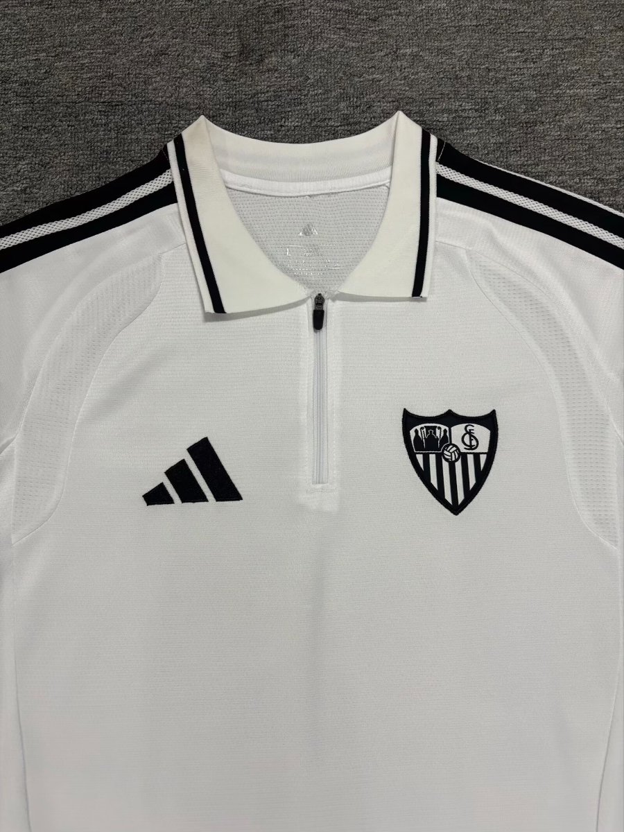26/27 Sevilla Training White Polo Jersey
