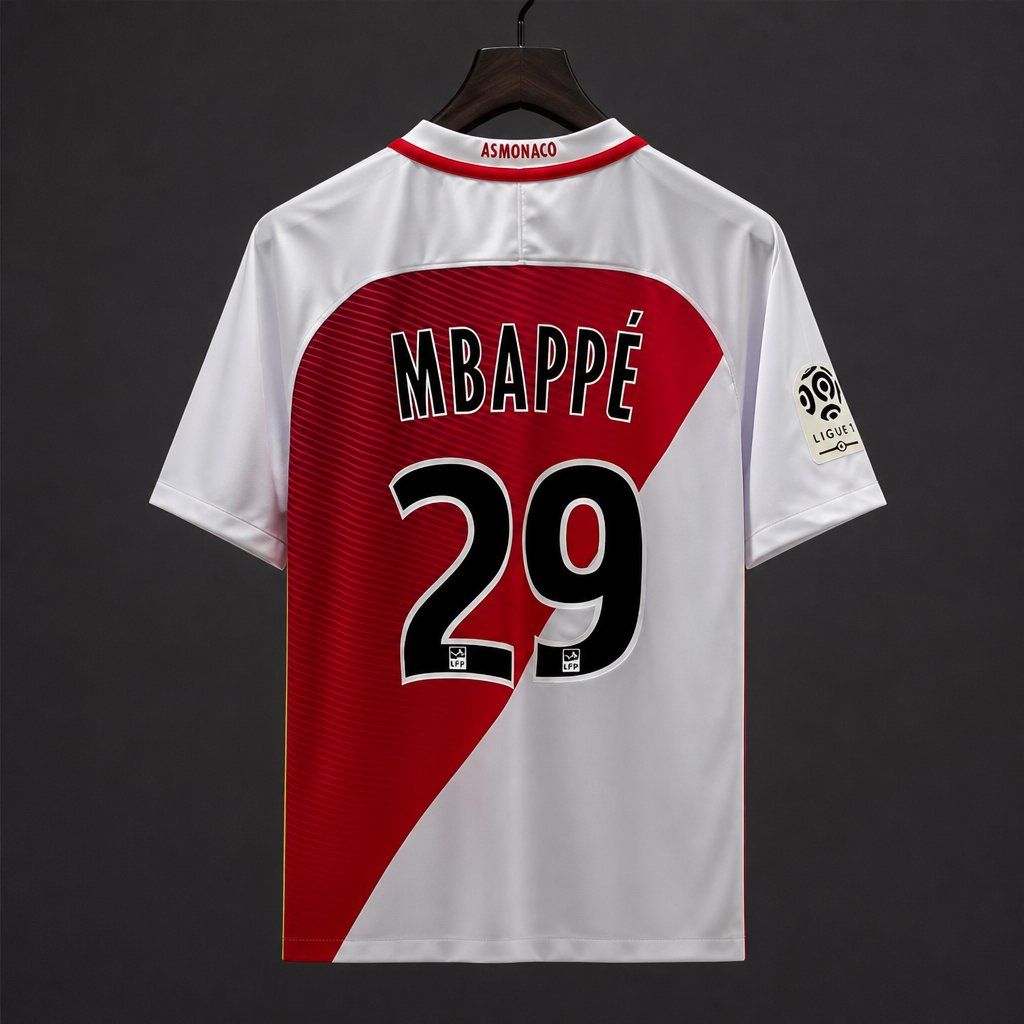 Retro 16/17 AS Monaco Home Jersey