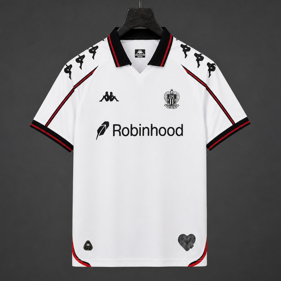 26/27 OGC Nice Away White Jersey