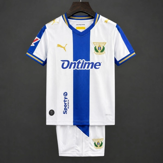 26/27 Kids Leganes Home White Blue Jersey