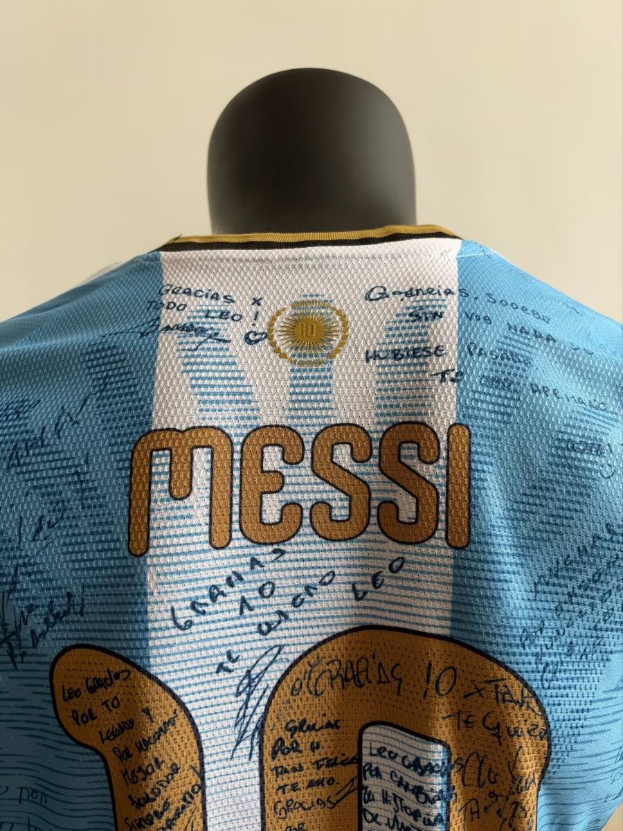 Player Version 2026 Argentina Messi Farewell Commemorative Signature Jersey