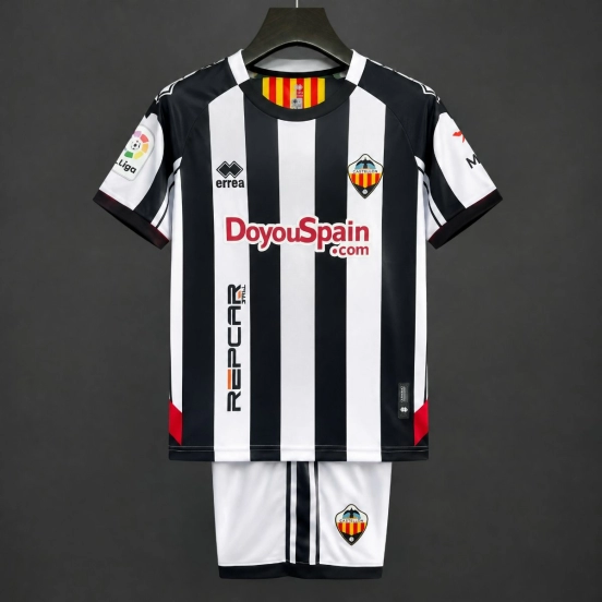 26/27 Kids Castellon Home White Black Jersey